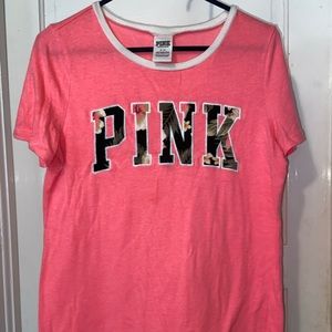 Pink T-shirt pinkish/coral